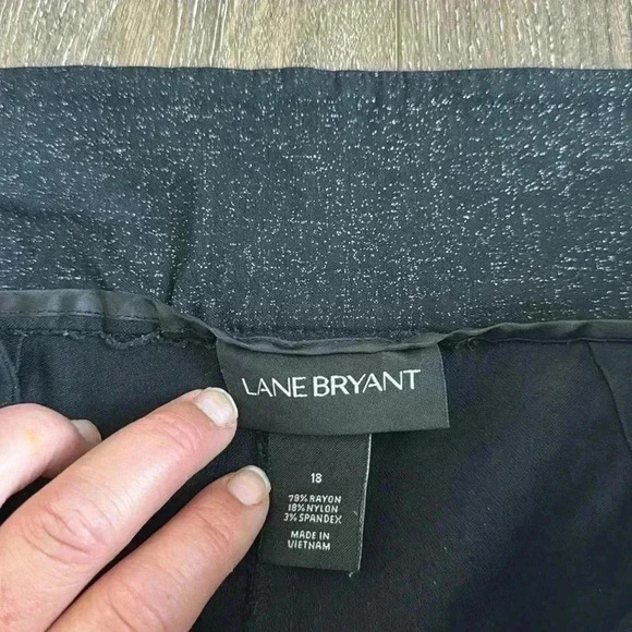 Lane Bryant Pants. Women’s size 18. Black with silver speckles. - Picture 3 of 5